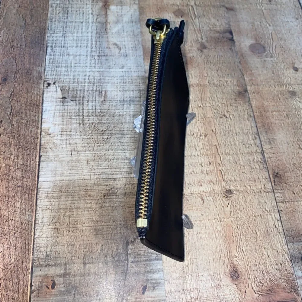 Fossil Black Zip Pouch with tab pull